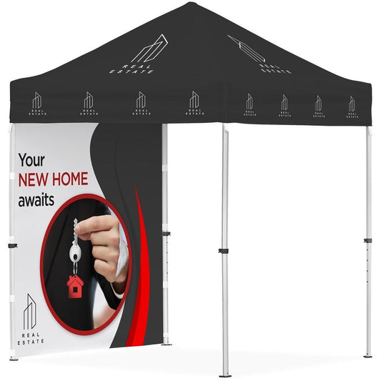 Ovation Sublimated Gazebo 2m X 2m Petite Frame - 1 Full Wall Skin - Brand your company Logo! Get a quote - Promo Lingo