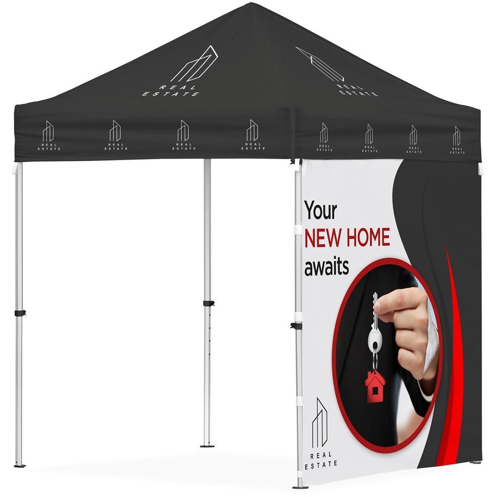Ovation Sublimated Gazebo 2m X 2m Petite Frame - 1 Full Wall Skin - Brand your company Logo! Get a quote - Promo Lingo