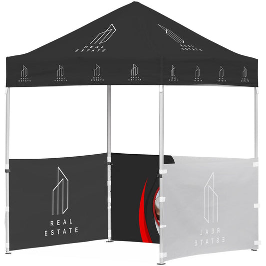 Ovation Sublimated Gazebo 2m X 2m Petite Frame - 3 Half - Wall Skins - Brand your company Logo! Get a quote - Promo Lingo