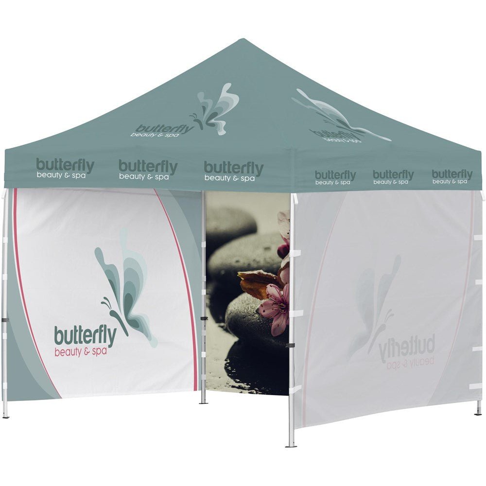 Ovation Sublimated Gazebo 3m X 3m - 3 Full - Wall Skins - Brand your company Logo! Get a quote - Promo Lingo