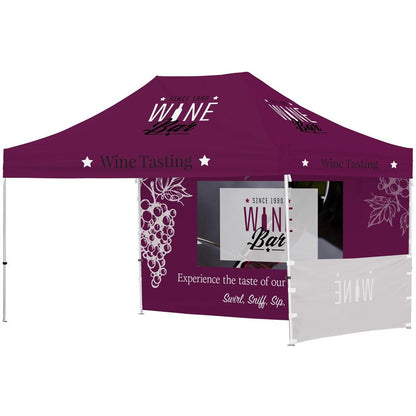 Ovation Sublimated Gazebo 4.5m X 3m - 1 Short Half - Wall Skin - 1 Long Full - Wall Skin 4.5m x 3m Sublimated Gazebos - Get the best branded items from - Promo Lingo