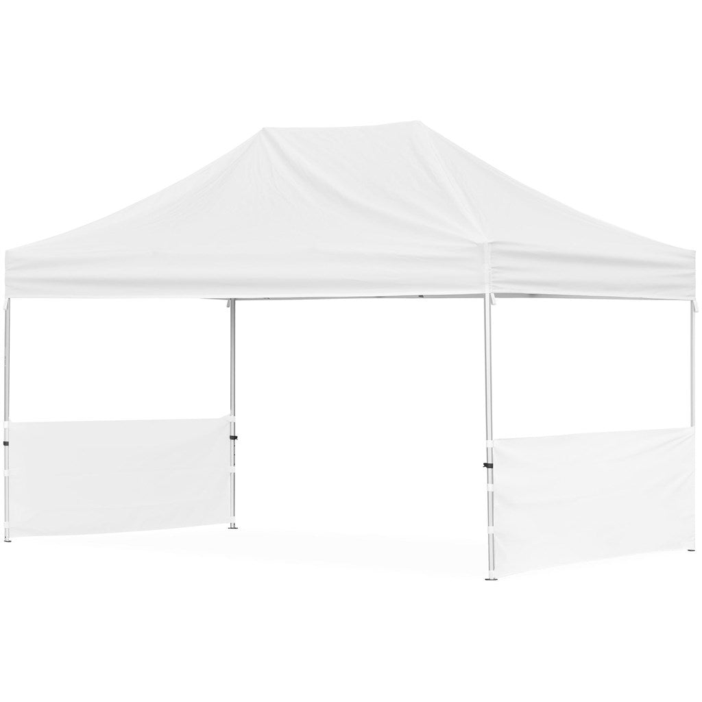 Ovation Sublimated Gazebo 4.5m X 3m - 2 Short Half - Wall Skins - Brand your company Logo! Get a quote - Promo Lingo