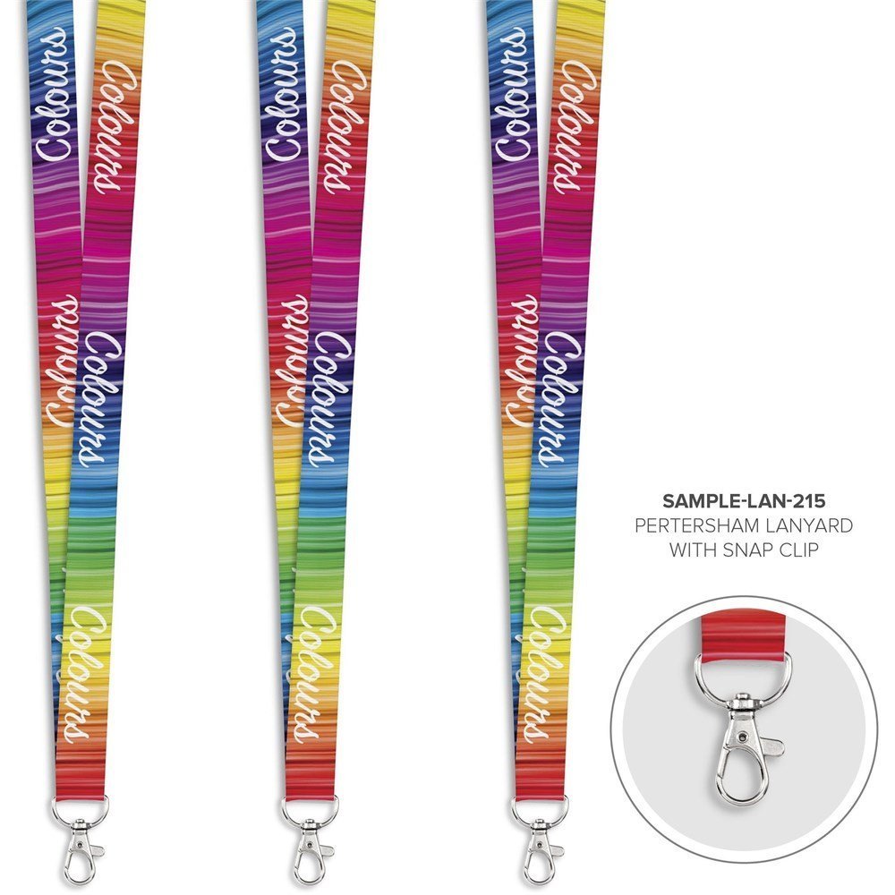 Petersham Pre - branded Lanyard - Sample - Brand your company Logo! Get a quote - Promo Lingo