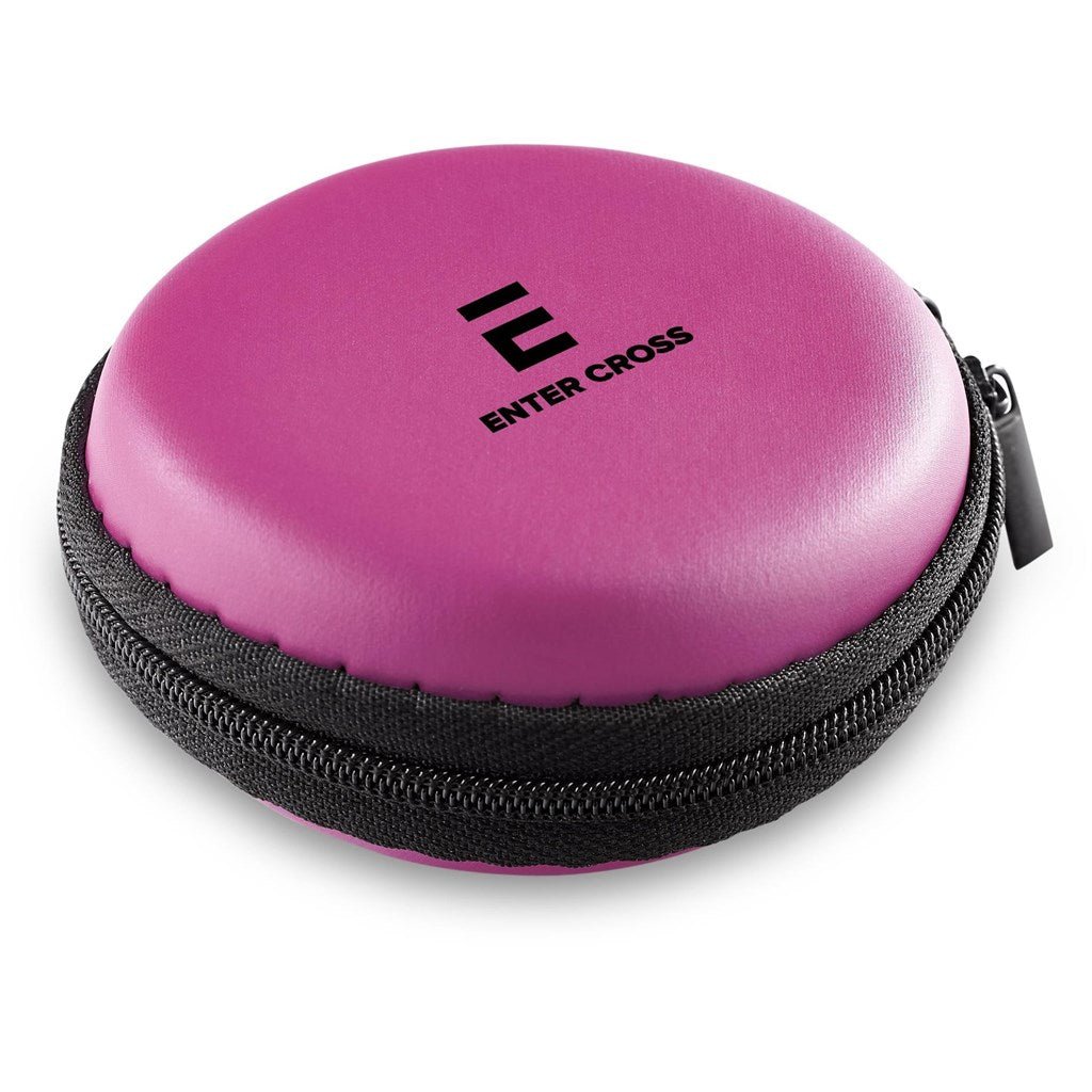 Potent Round Case - Pink - Brand your company Logo! Get a quote - Promo Lingo
