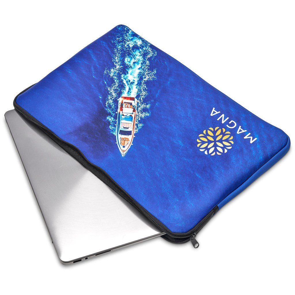 Pre - Printed Sample Hoppla 15.6 inch Neoprene Drift Laptop Sleeve - Brand your company Logo! Get a quote - Promo Lingo