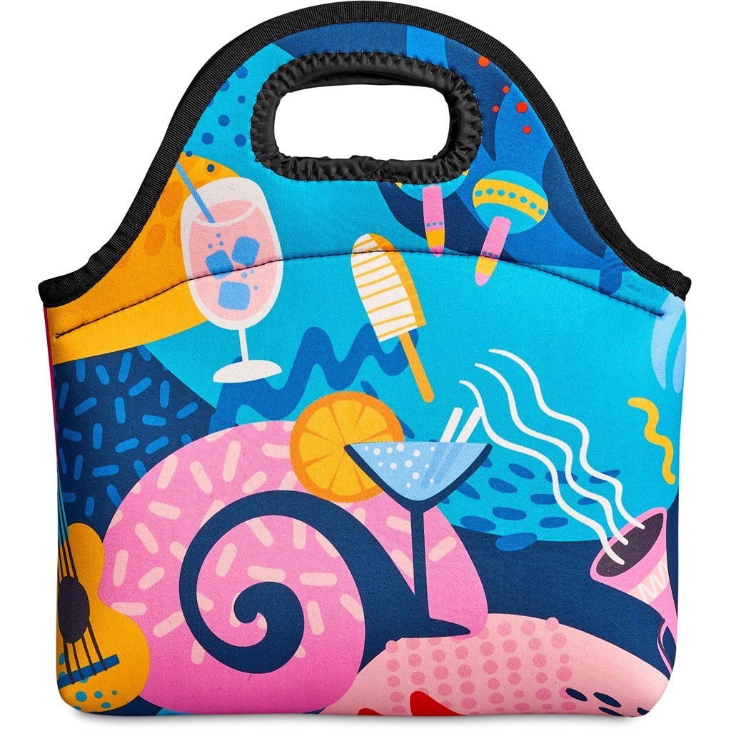 Pre - Printed Sample Hoppla Hobie Neoprene Lunch Cooler - Brand your company Logo! Get a quote - Promo Lingo