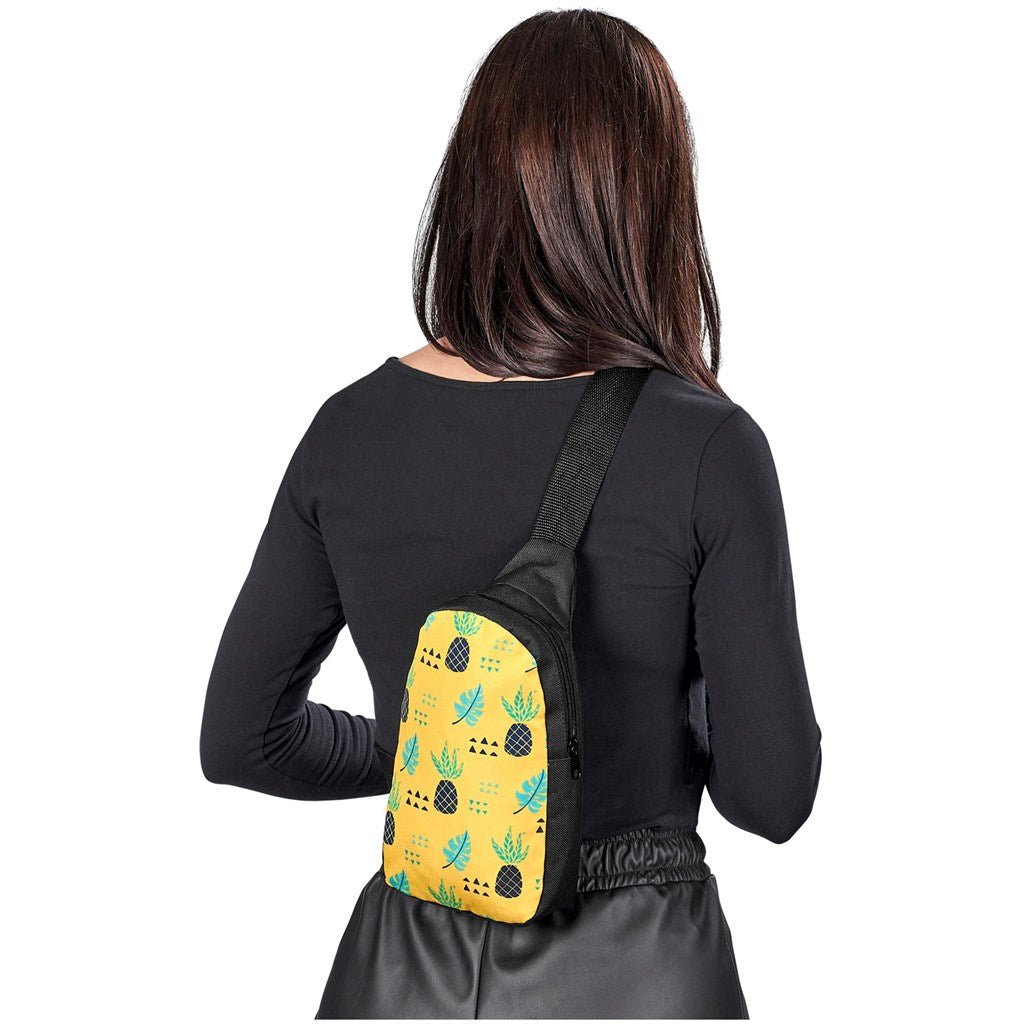 Pre - Printed Sample Hoppla Journey Crossbody Bag - Brand your company Logo! Get a quote - Promo Lingo