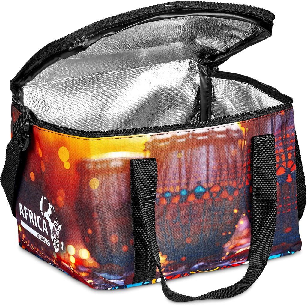 Pre - Printed Sample Hoppla Kruger Polyester 12 - Can Cooler - Brand your company Logo! Get a quote - Promo Lingo