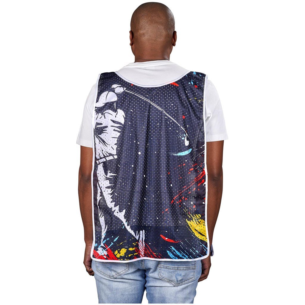 Pre - Printed Sample Hoppla League Caddy Bib - Brand your company Logo! Get a quote - Promo Lingo