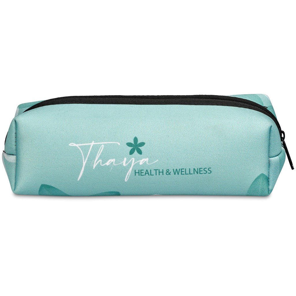 Pre - Printed Sample Hoppla Neoprene Doodle Pencil Case - Brand your company Logo! Get a quote - Promo Lingo