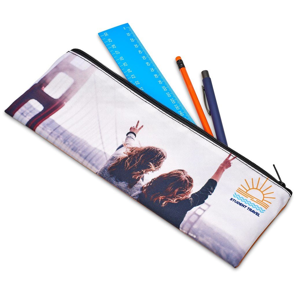 Pre - Printed Sample Hoppla Quill Pencil Case - Brand your company Logo! Get a quote - Promo Lingo