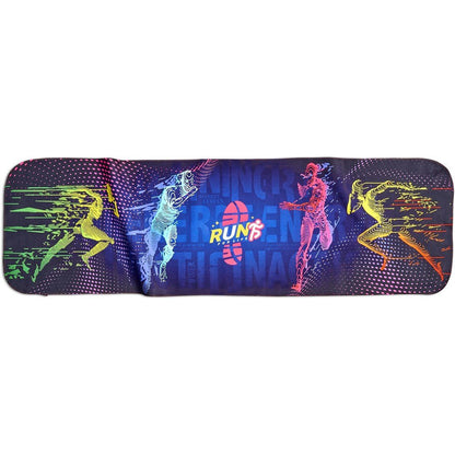 Pre - Printed Sample Hoppla Relay Sports Towel - Single Sided - Brand your company Logo! Get a quote - Promo Lingo