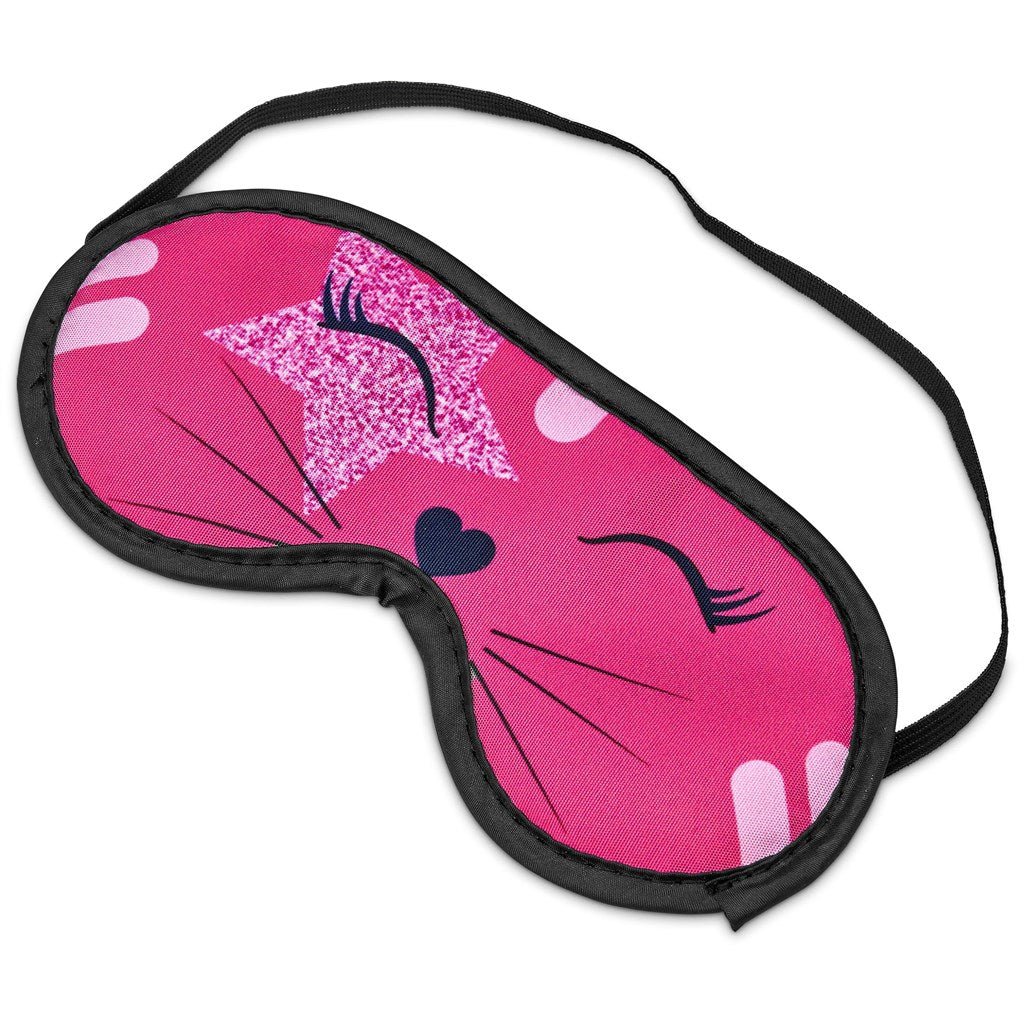 Pre - Printed Sample Hoppla Sleeptight Eye Mask - Brand your company Logo! Get a quote - Promo Lingo