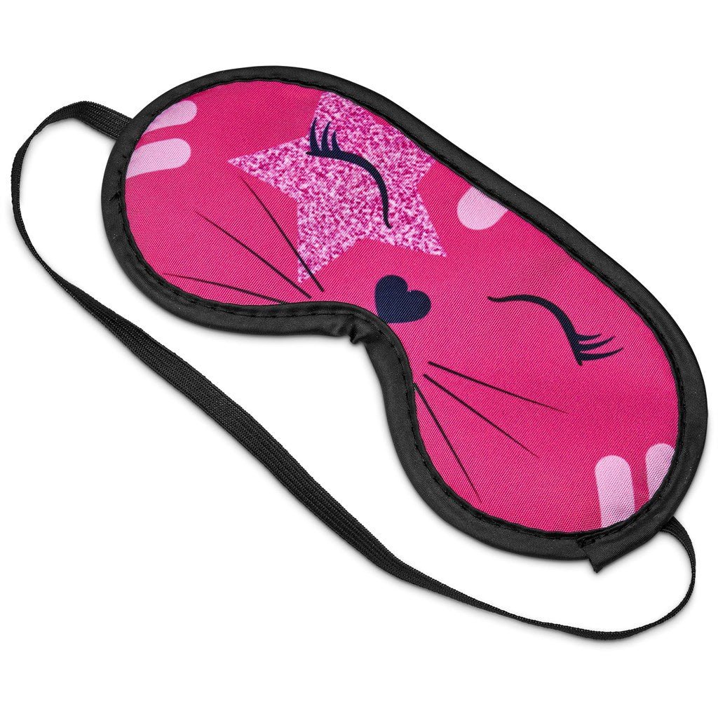 Pre - Printed Sample Hoppla Sleeptight Eye Mask - Brand your company Logo! Get a quote - Promo Lingo