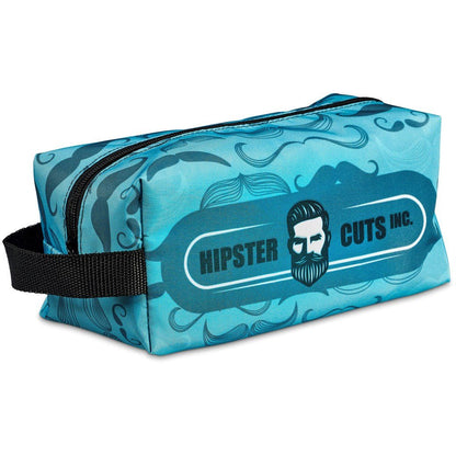 Pre-Printed Sample Hoppla Table View Toiletry Bag - Brand your company Logo! Get a quote from- Promo Lingo