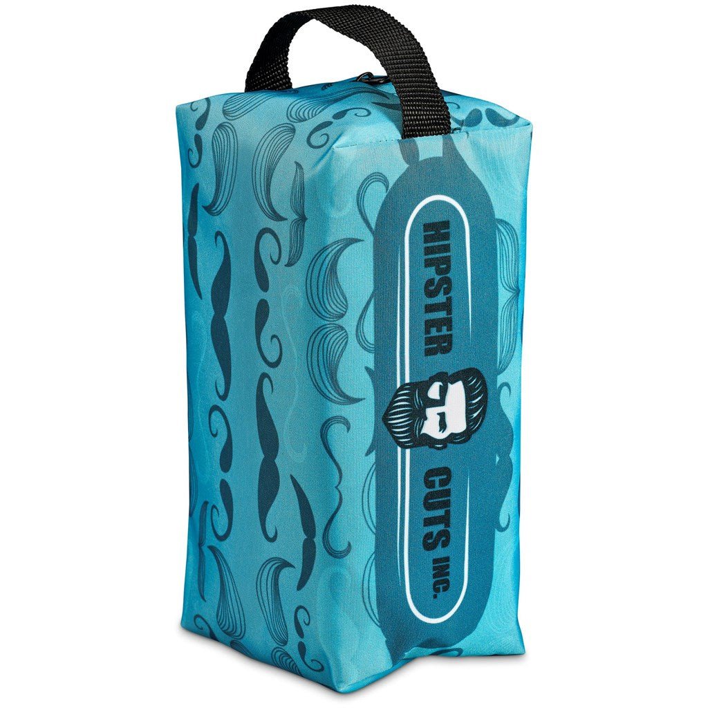 Pre-Printed Sample Hoppla Table View Toiletry Bag - Brand your company Logo! Get a quote from- Promo Lingo