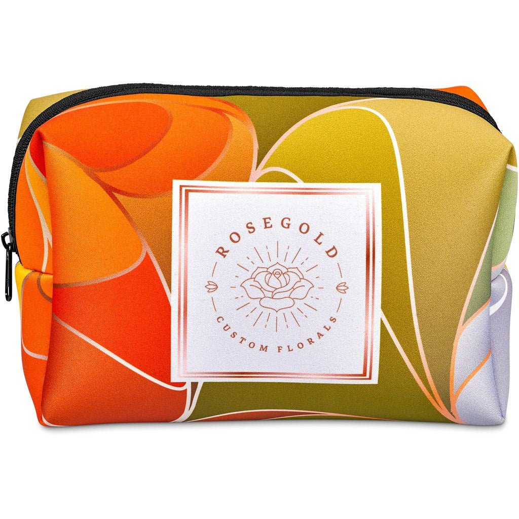 Pre - Production Hoppla Emma Neoprene Toiletry Bag - Brand your company Logo! Get a quote - Promo Lingo