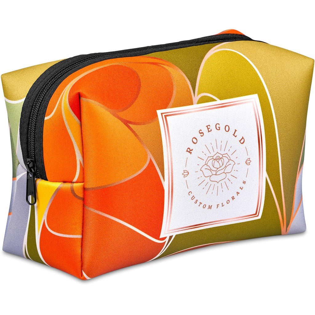 Pre - Production Hoppla Emma Neoprene Toiletry Bag - Brand your company Logo! Get a quote - Promo Lingo