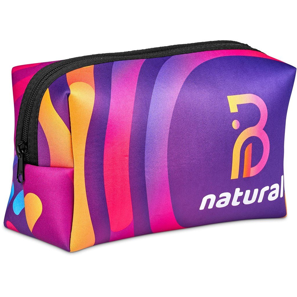 Pre - Production Hoppla Emma Neoprene Toiletry Bag - Brand your company Logo! Get a quote - Promo Lingo