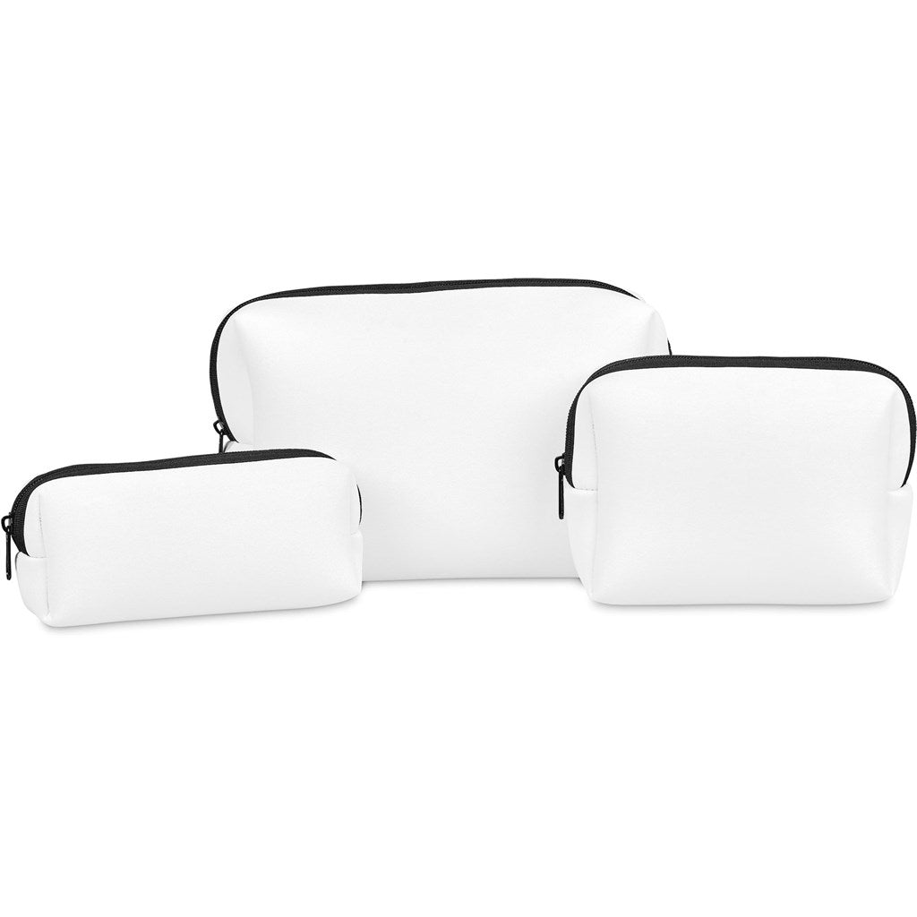 Pre - Production Hoppla Emma Neoprene Toiletry Bag - Brand your company Logo! Get a quote - Promo Lingo