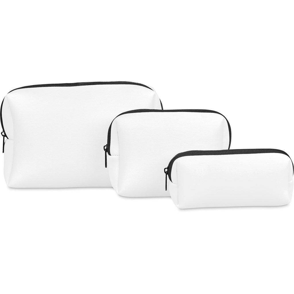 Pre - Production Hoppla Emma Neoprene Toiletry Bag - Brand your company Logo! Get a quote - Promo Lingo