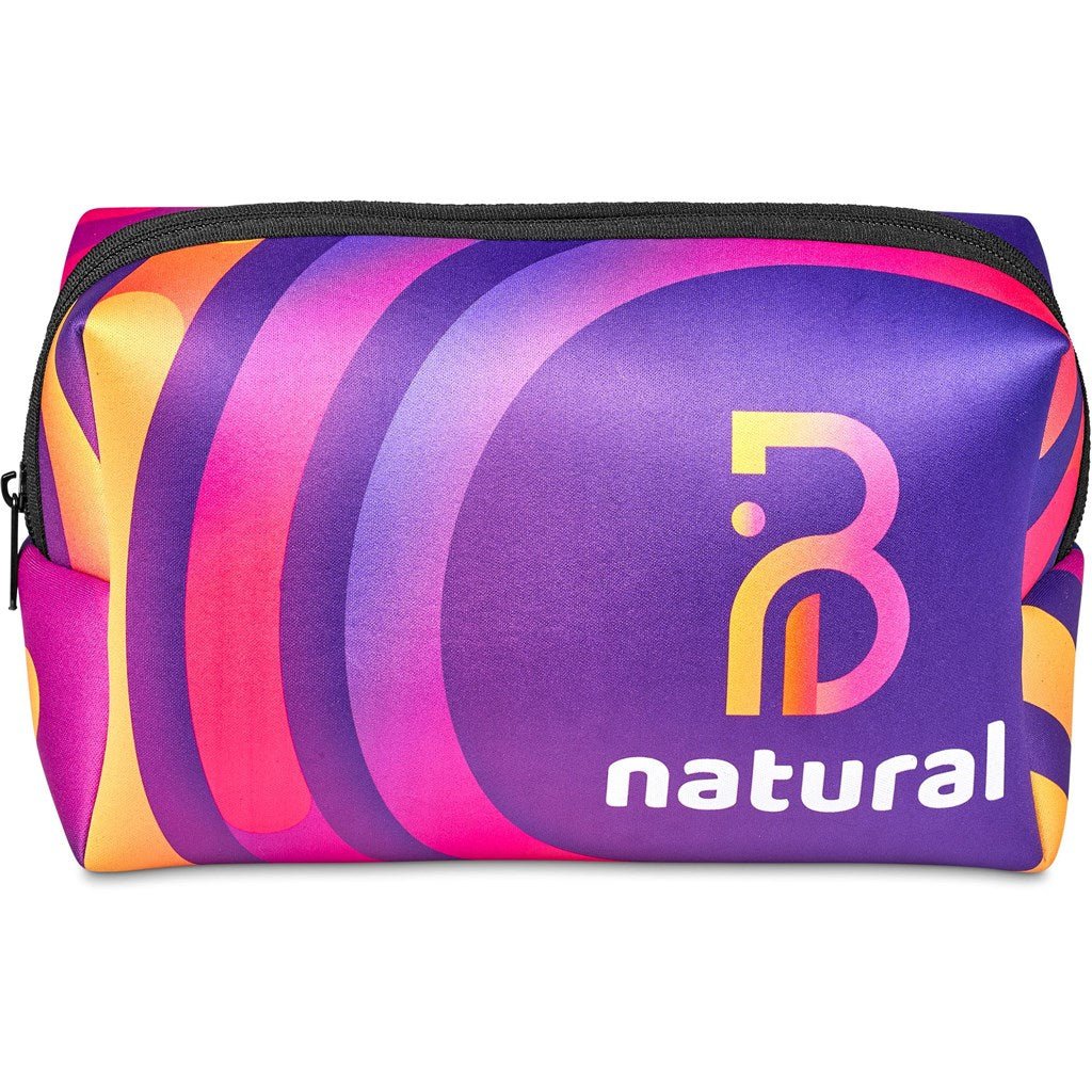 Pre - Production Hoppla Emma Neoprene Toiletry Bag - Brand your company Logo! Get a quote - Promo Lingo