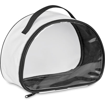 Pre - Production Sample Hoppla Aloe Toiletry Bag With PVC Front Window - Brand your company Logo! Get a quote - Promo Lingo