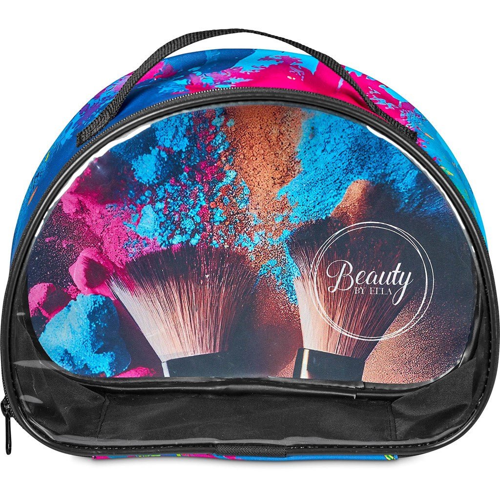 Pre - Production Sample Hoppla Aloe Toiletry Bag With PVC Front Window - Brand your company Logo! Get a quote - Promo Lingo