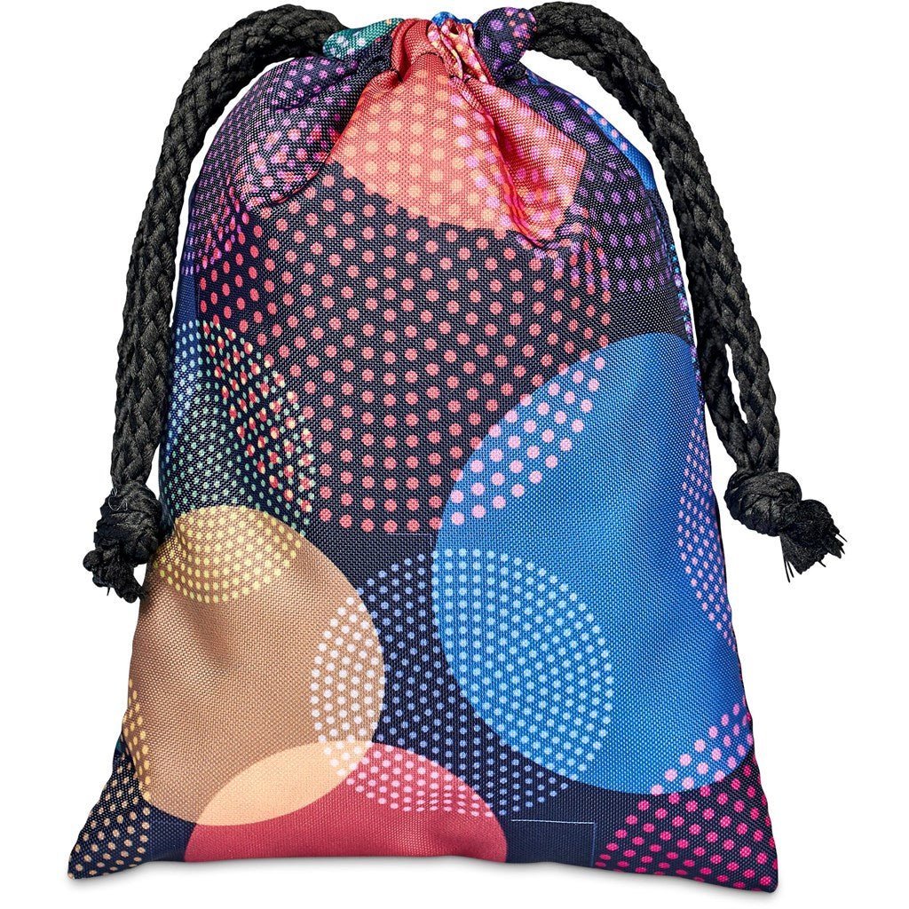 Pre - Production Sample Hoppla Atlantic Mini Polyester Drawstring Pouch - Brand your company Logo! Get a quote - Promo Lingo