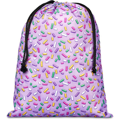 Pre - Production Sample Hoppla Benguela Jumbo Polyester Drawstring Pouch - Brand your company Logo! Get a quote - Promo Lingo