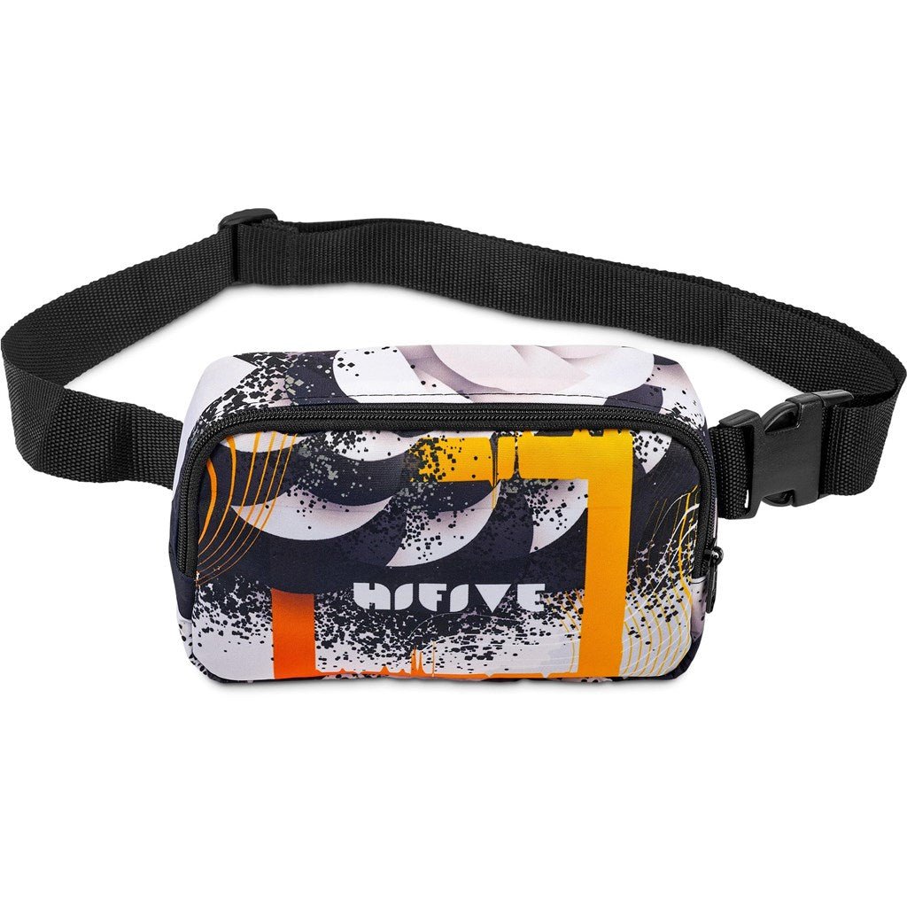Pre - Production Sample Hoppla Blyde Polyester Waist Bag - Brand your company Logo! Get a quote - Promo Lingo