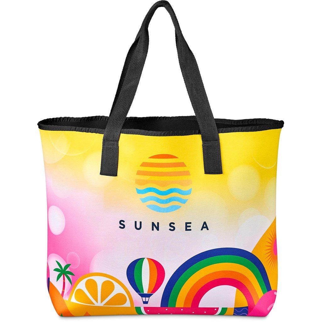 Pre - Production Sample Hoppla Boulders Neoprene Beach Bag - Brand your company Logo! Get a quote - Promo Lingo