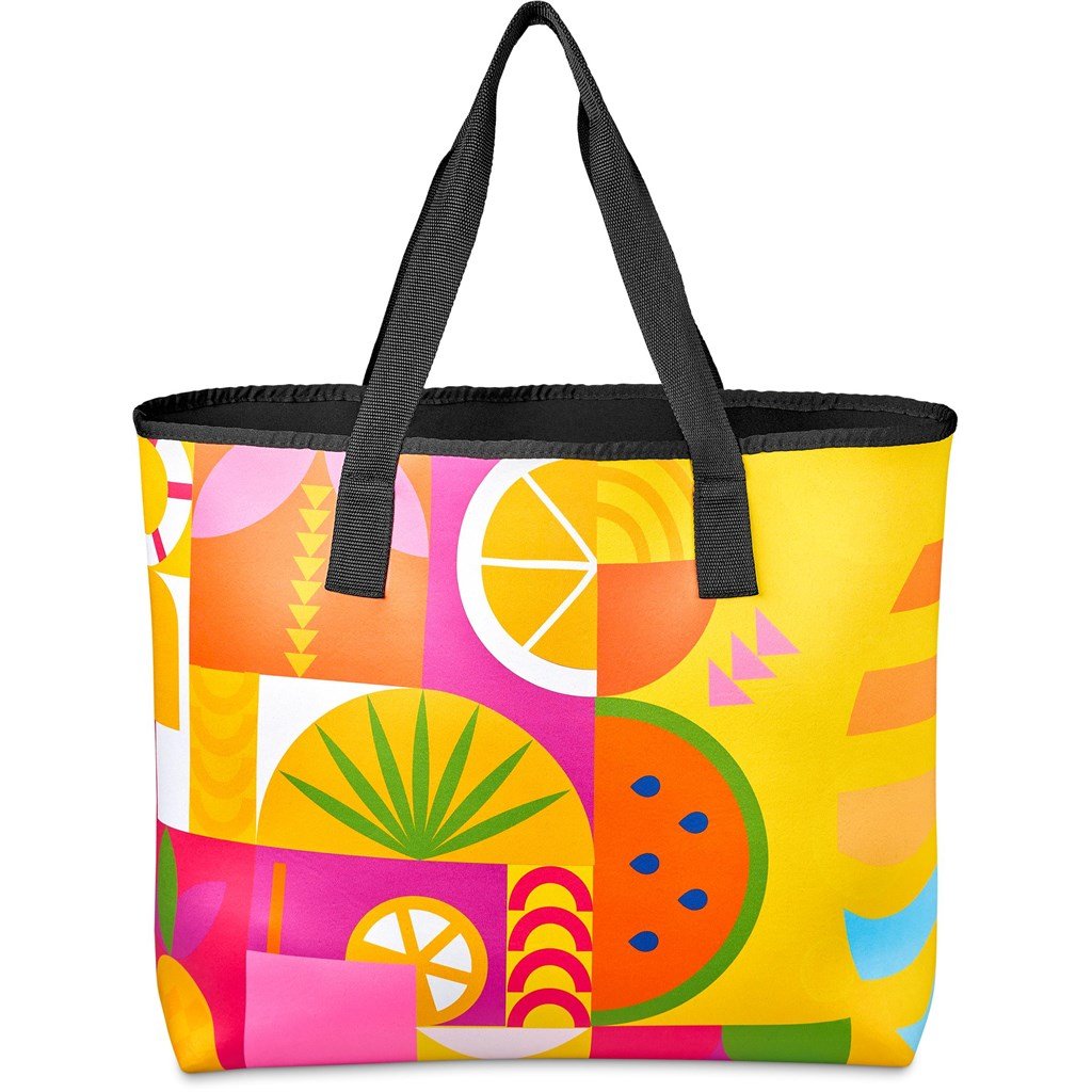 Pre - Production Sample Hoppla Boulders Neoprene Beach Bag - Brand your company Logo! Get a quote - Promo Lingo