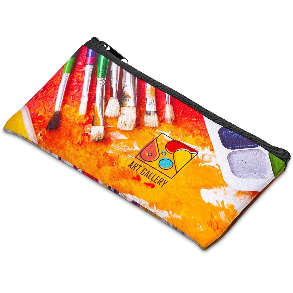 Pre - Production Sample Hoppla Creative Neoprene Pencil Case - Brand your company Logo! Get a quote - Promo Lingo