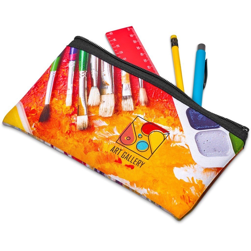 Pre - Production Sample Hoppla Creative Neoprene Pencil Case - Brand your company Logo! Get a quote - Promo Lingo