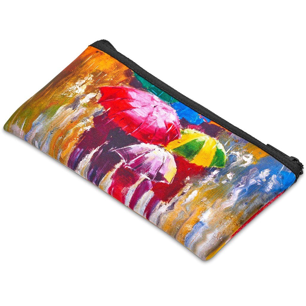 Pre - Production Sample Hoppla Creative Neoprene Pencil Case - Brand your company Logo! Get a quote - Promo Lingo