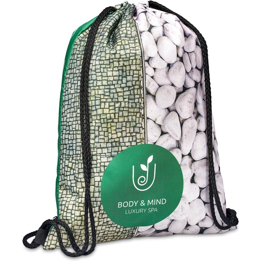 Pre - Production Sample Hoppla Credo Drawstring Bag - Brand your company Logo! Get a quote - Promo Lingo