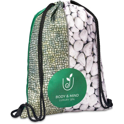 Pre - Production Sample Hoppla Credo Drawstring Bag - Brand your company Logo! Get a quote - Promo Lingo