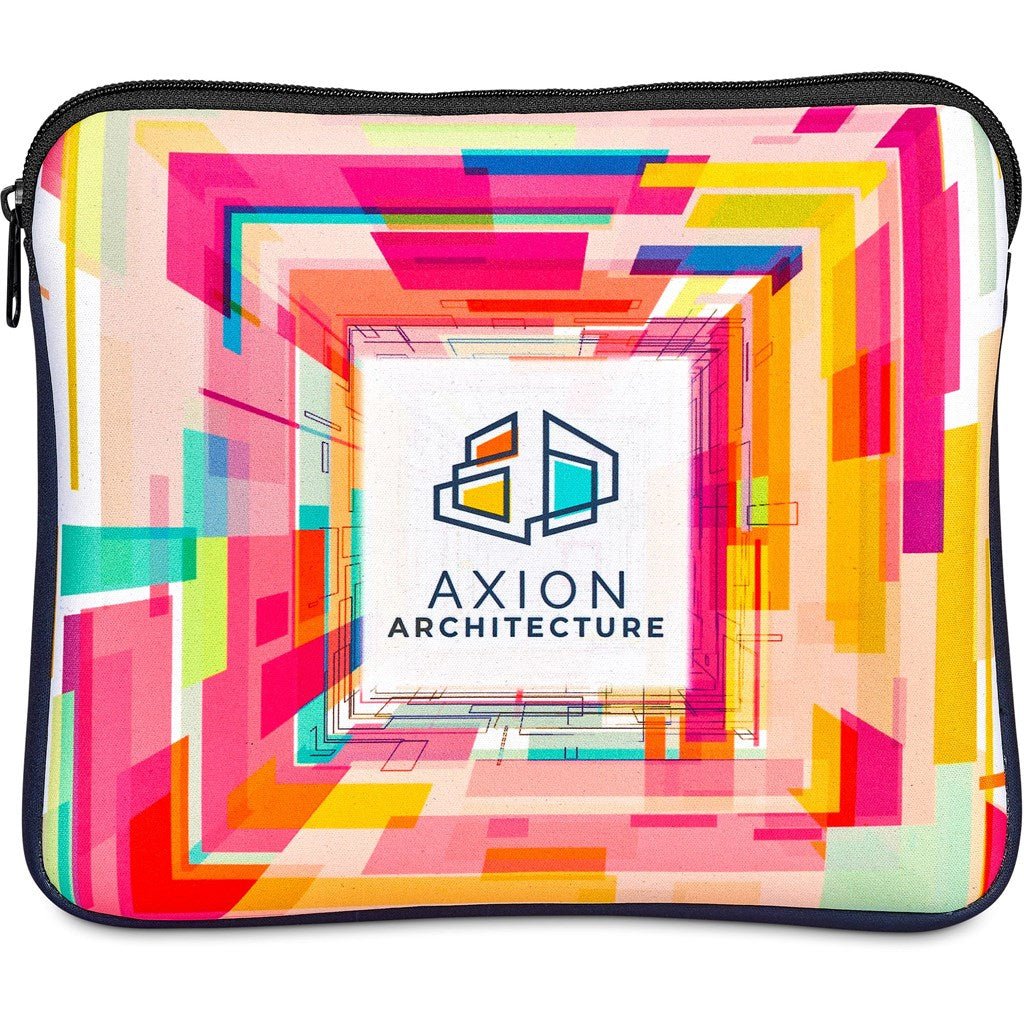 Pre - Production Sample Hoppla Domain 11 inch Neoprene Tablet Sleeve - Brand your company Logo! Get a quote - Promo Lingo