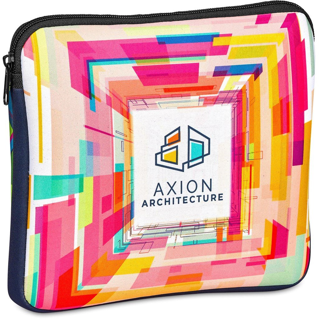 Pre - Production Sample Hoppla Domain 11 inch Neoprene Tablet Sleeve - Brand your company Logo! Get a quote - Promo Lingo