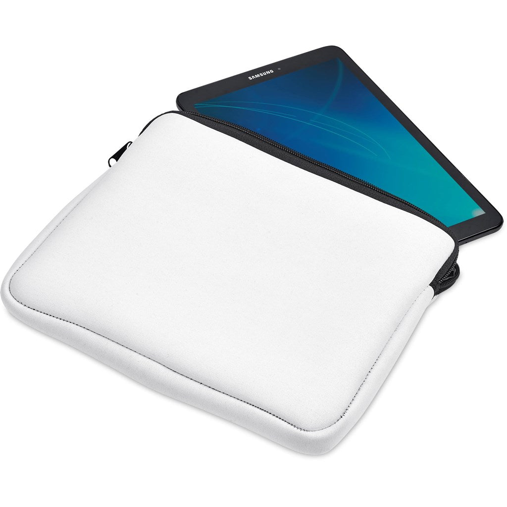 Pre - Production Sample Hoppla Domain 11 inch Neoprene Tablet Sleeve - Brand your company Logo! Get a quote - Promo Lingo