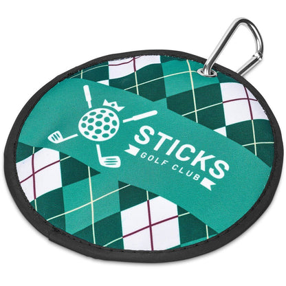 Pre - Production Sample Hoppla Eagle Polyester Golf Ball Cleaner - Brand your company Logo! Get a quote - Promo Lingo