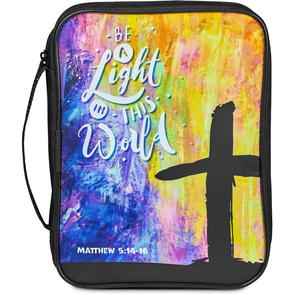 Pre - Production Sample Hoppla Faith Bible Book Bag With Carry Handle - Brand your company Logo! Get a quote - Promo Lingo