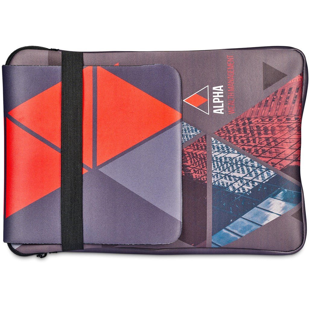 Pre - Production Sample Hoppla Grotto Neoprene 13 - Inch Laptop Sleeve With Build - In Mouse Pad - Brand your company Logo! Get a quote - Promo Lingo