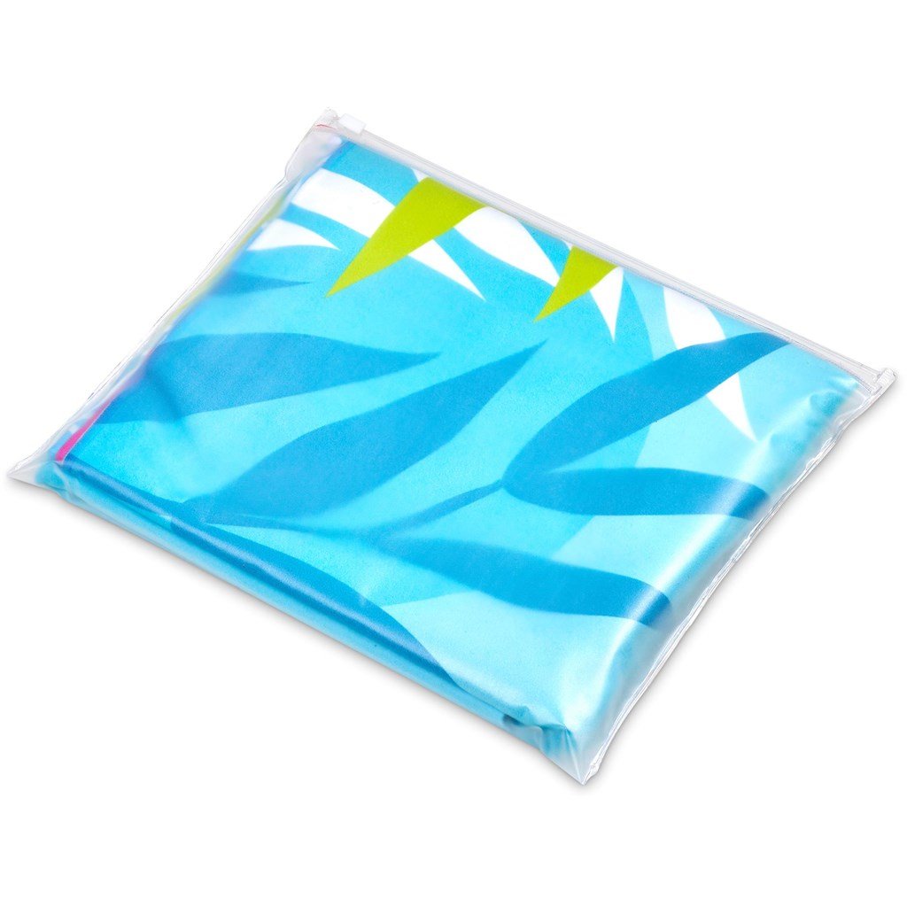 Pre - Production Sample Hoppla Hula Beach Towel - Dual Sided Branding - Brand your company Logo! Get a quote - Promo Lingo