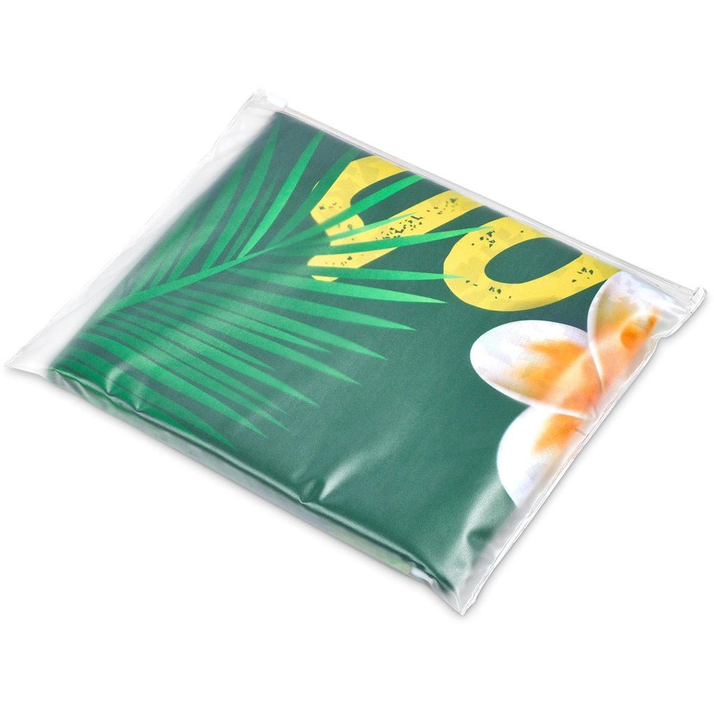 Pre - Production Sample Hoppla Hula Beach Towel - Single Sided Branding - Brand your company Logo! Get a quote - Promo Lingo