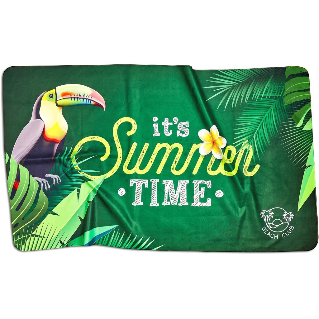 Pre - Production Sample Hoppla Hula Beach Towel - Single Sided Branding - Brand your company Logo! Get a quote - Promo Lingo