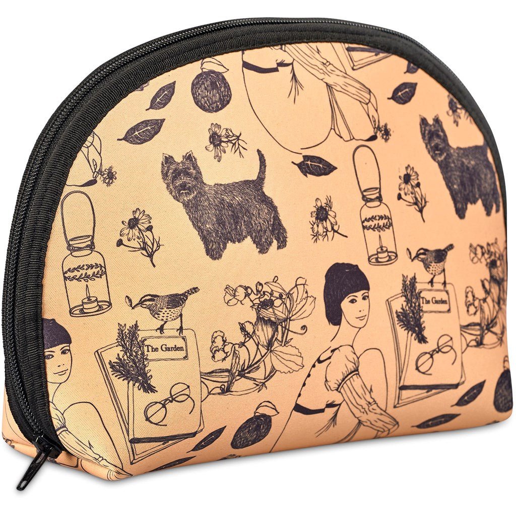 Pre - Production Sample Hoppla Isabella Neoprene Midi Cosmetic Bag - Brand your company Logo! Get a quote - Promo Lingo