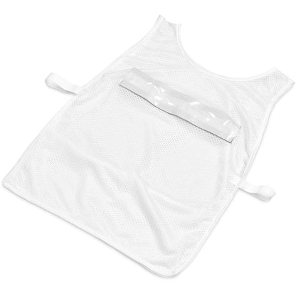 Pre - Production Sample Hoppla Jackal Polyester Caddy Bib with PVC Name Sleeve - Brand your company Logo! Get a quote - Promo Lingo