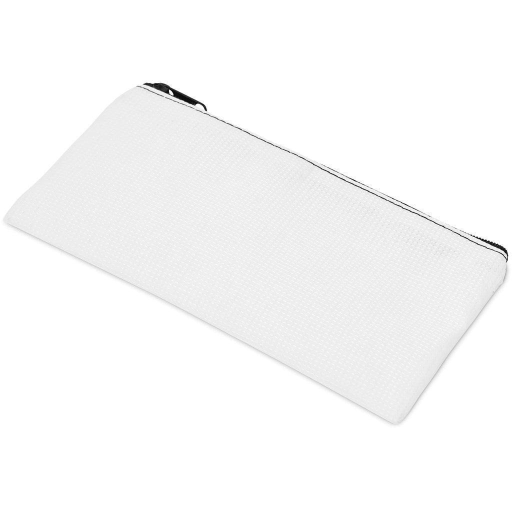 Pre - Production Sample Hoppla Junior Recycled PET Stitch - Bond Pencil Case - Brand your company Logo! Get a quote - Promo Lingo